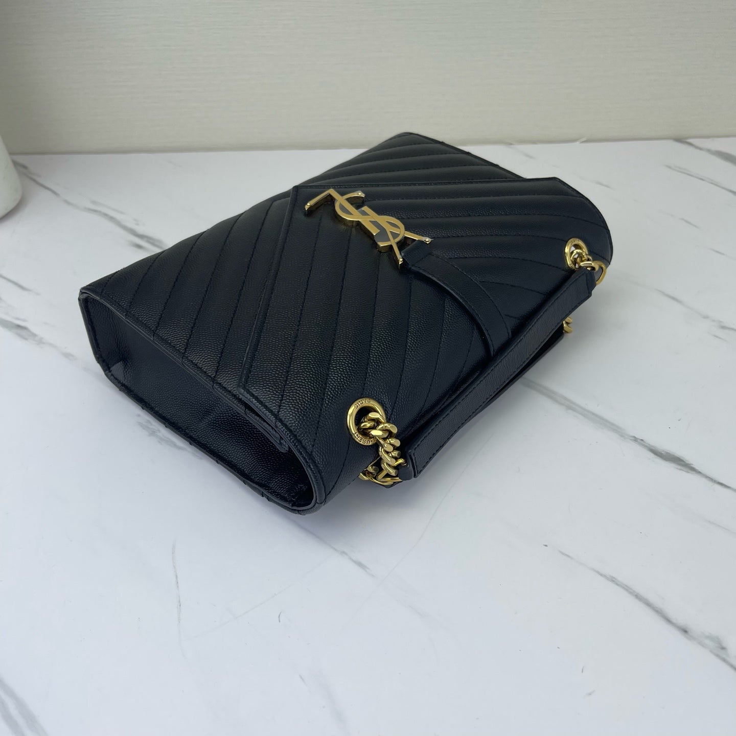 Saint Laurent - Envelope - Leather - Black - (medium)