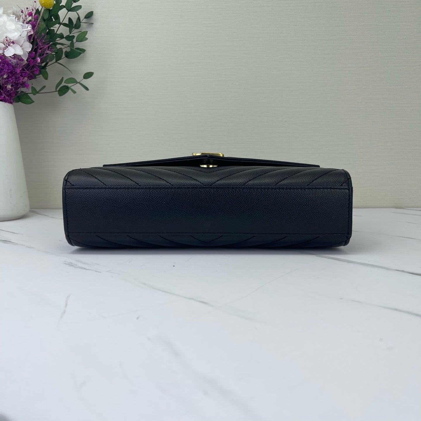 Saint Laurent - Envelope - Leather - Black - (medium)