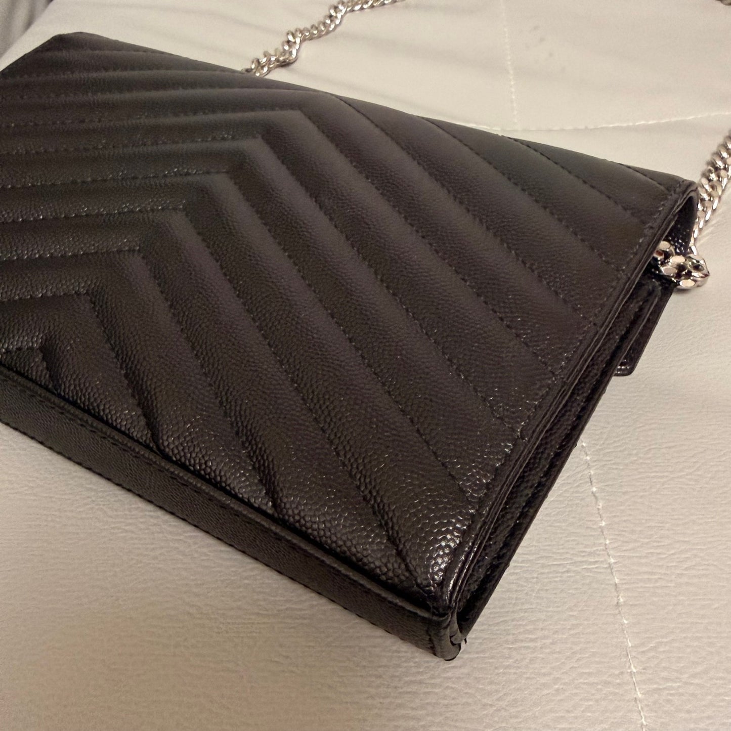 Saint Laurent - Envelope - Leather - Black - (medium)
