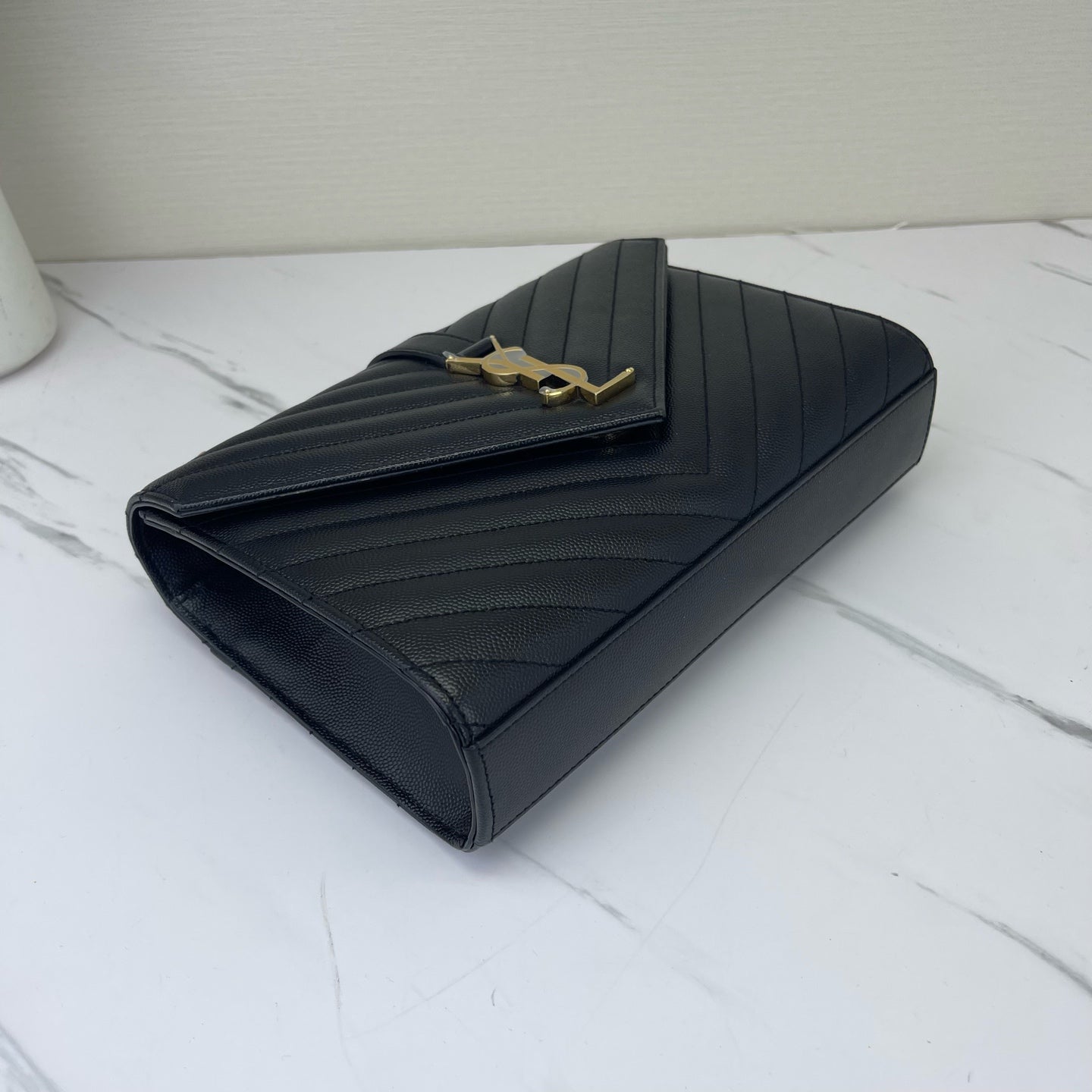 Saint Laurent - Envelope - Leather - Black - (medium)