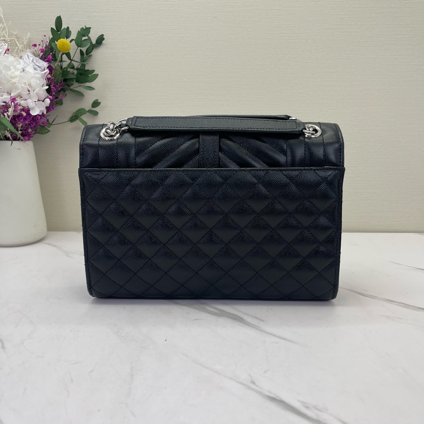 Saint Laurent - Envelope - Leather - Black - (medium)
