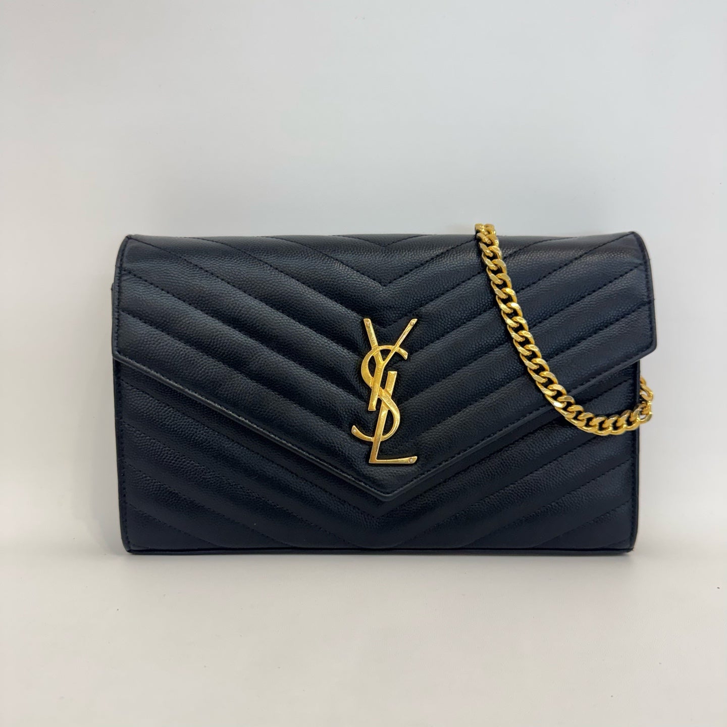Saint Laurent - Envelope - Leather - Black - (mini)