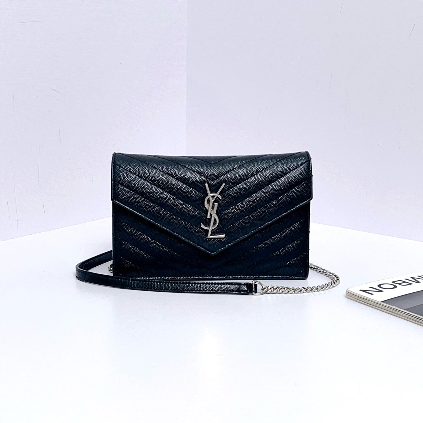 Saint Laurent - Envelope - Leather - Black - (mini)