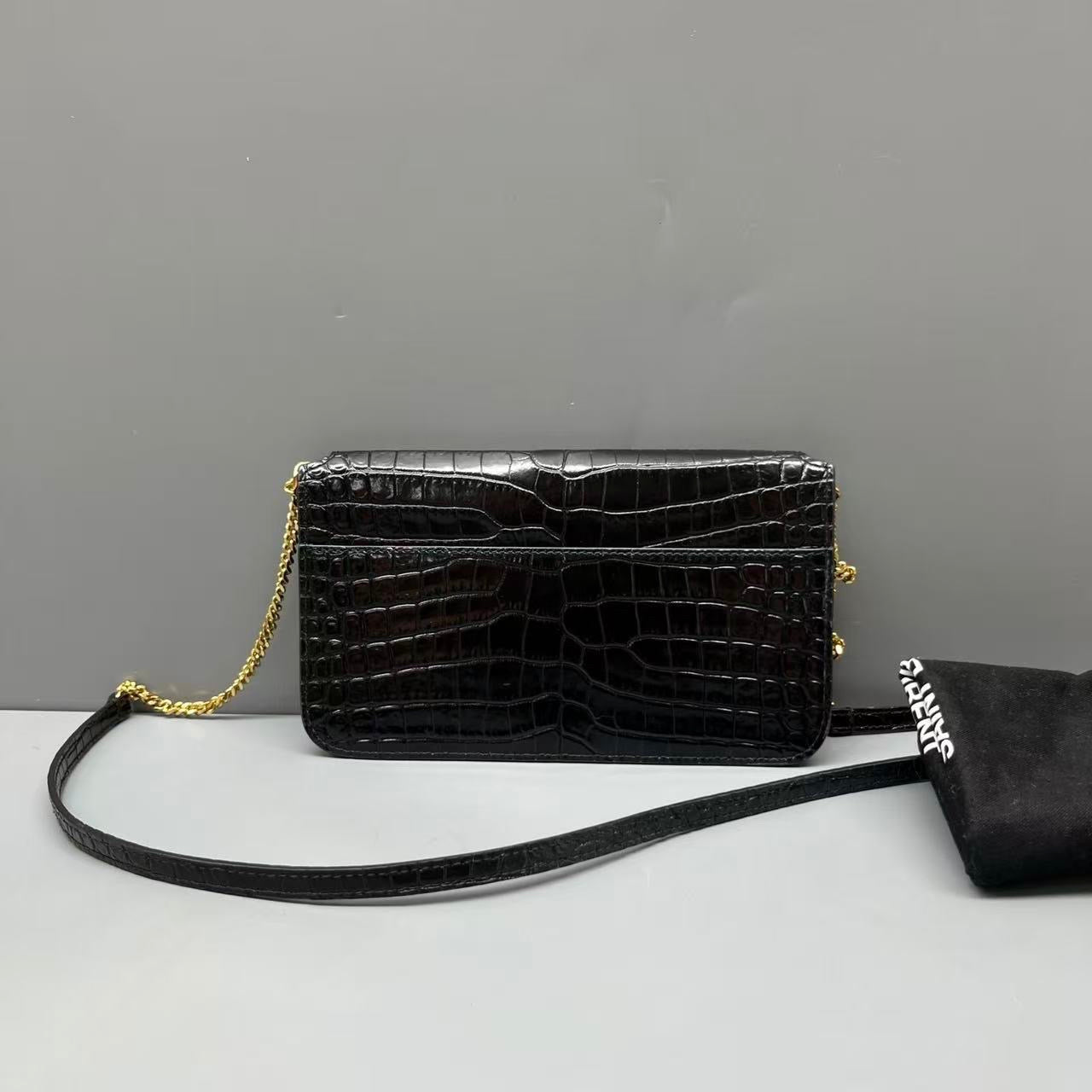 Saint Laurent - Envelope - Leather - Black - (mini)