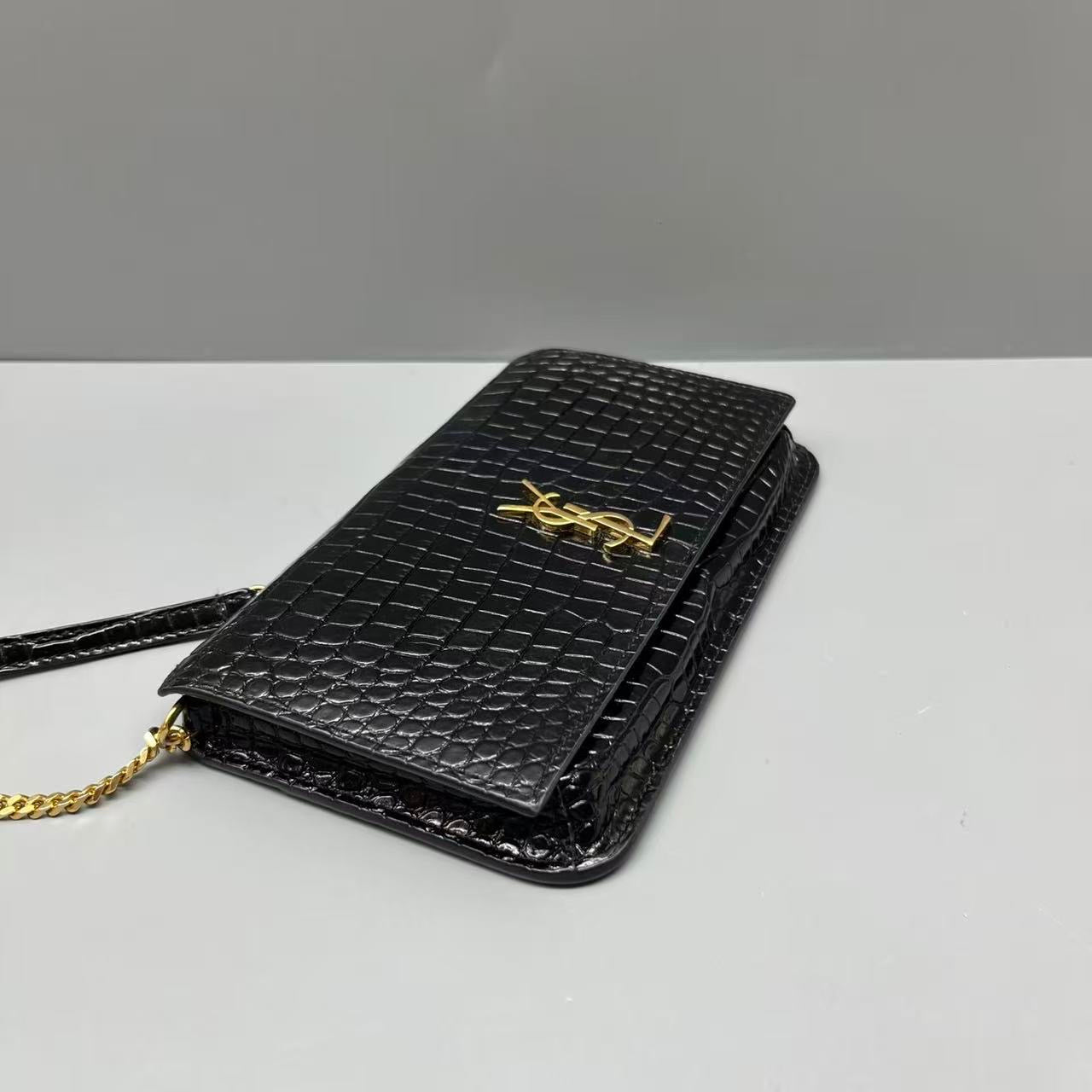 Saint Laurent - Envelope - Leather - Black - (mini)