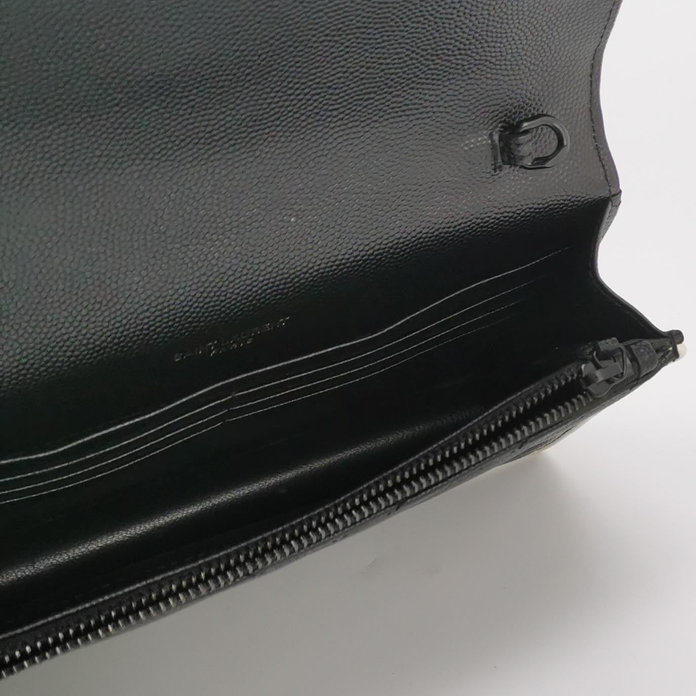 Saint Laurent - Envelope - Leather - Black - (mini)