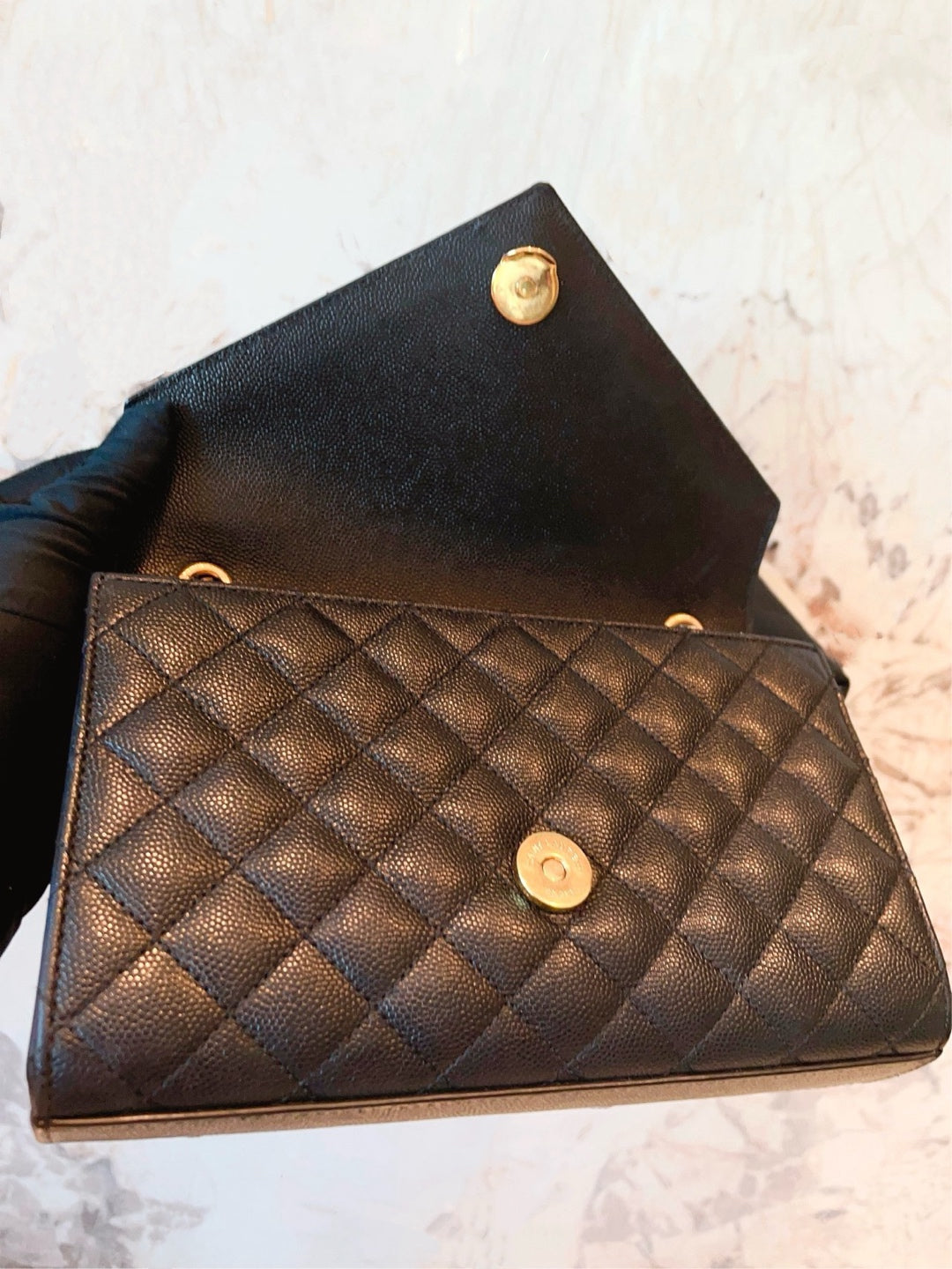 Saint Laurent - Envelope - Leather - Black - (mini)