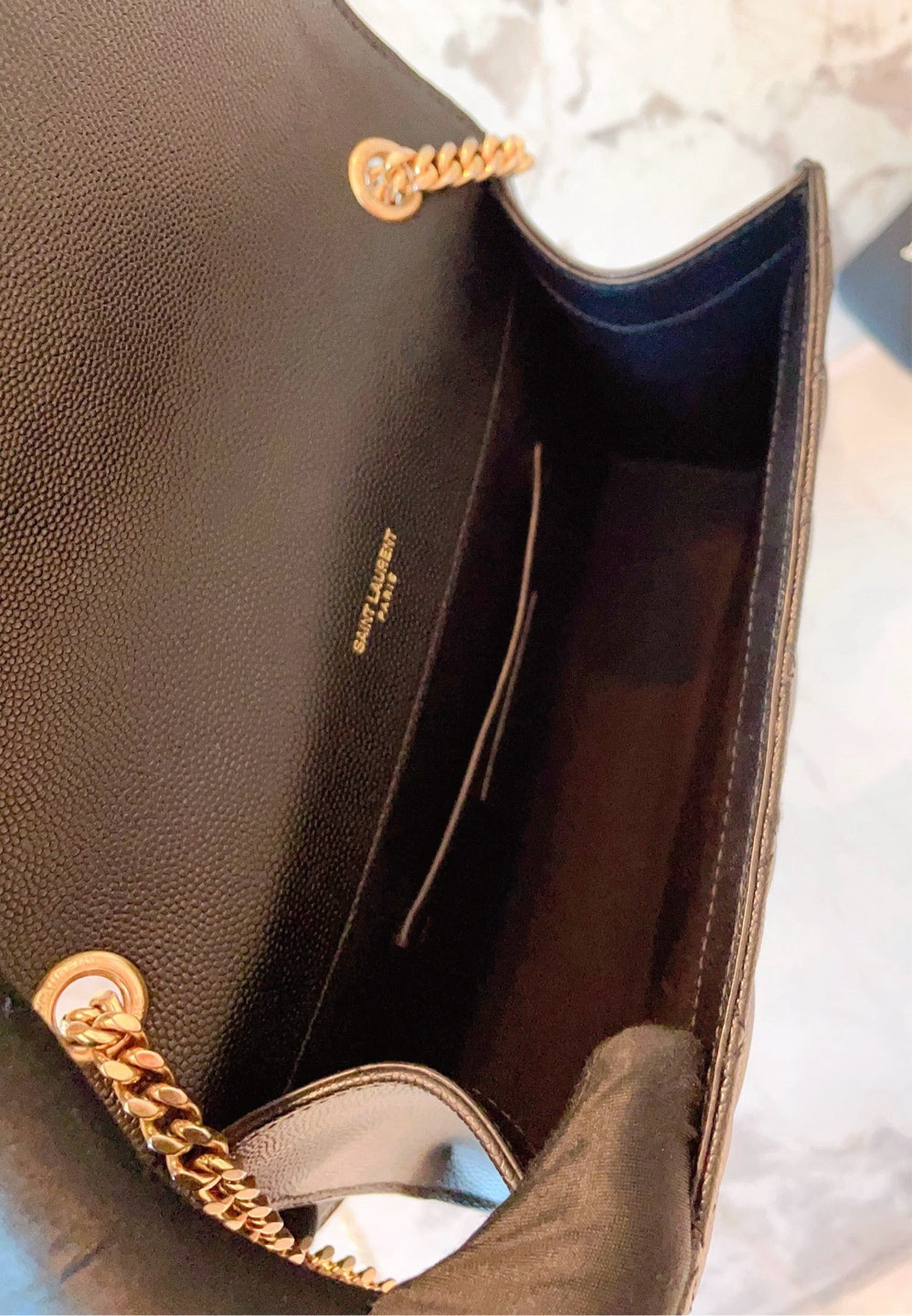 Saint Laurent - Envelope - Leather - Black - (mini)