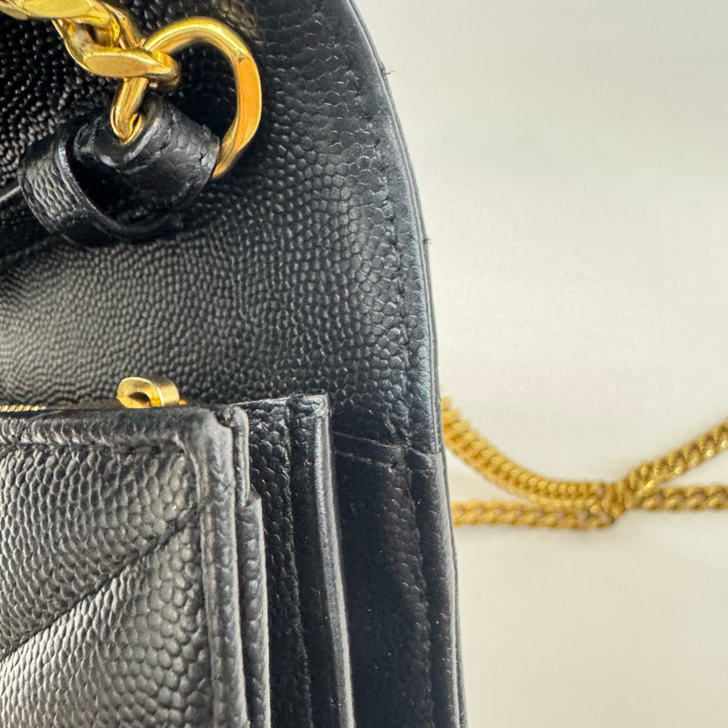 Saint Laurent - Envelope - Leather - Black - (mini)