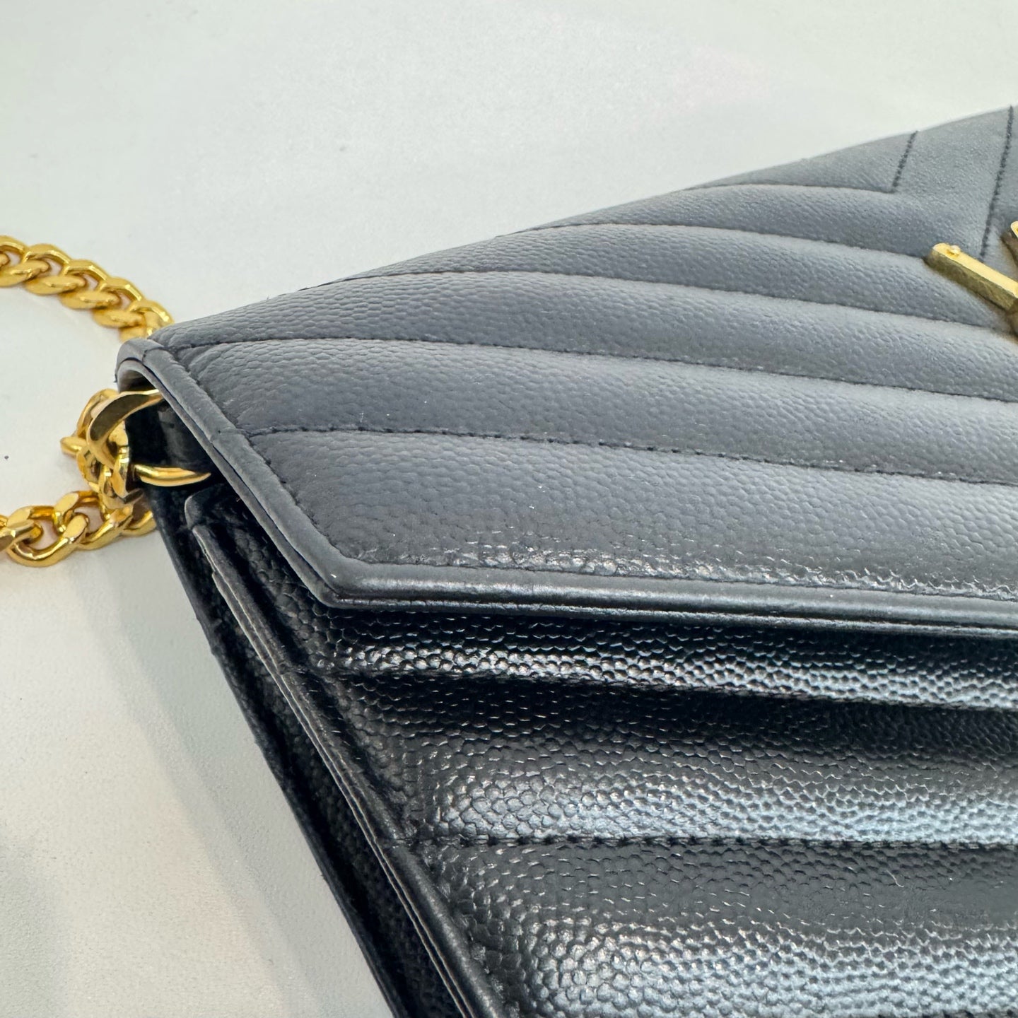 Saint Laurent - Envelope - Leather - Black - (mini)