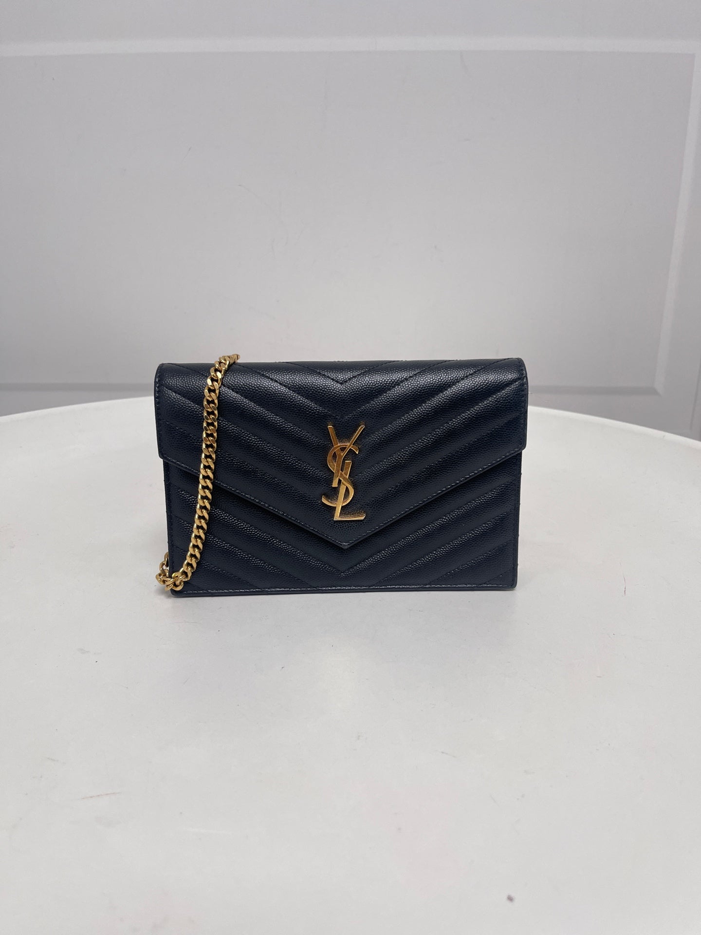 Saint Laurent - Envelope - Leather - Black - (small)