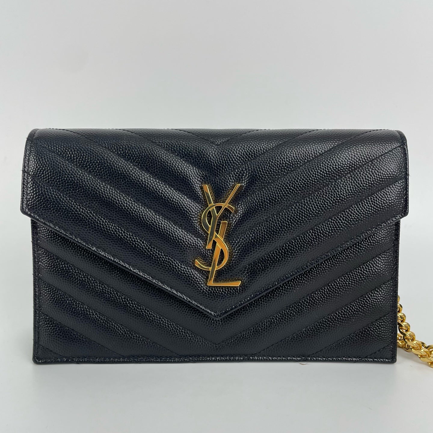 Saint Laurent - Envelope - Leather - Black - (small)