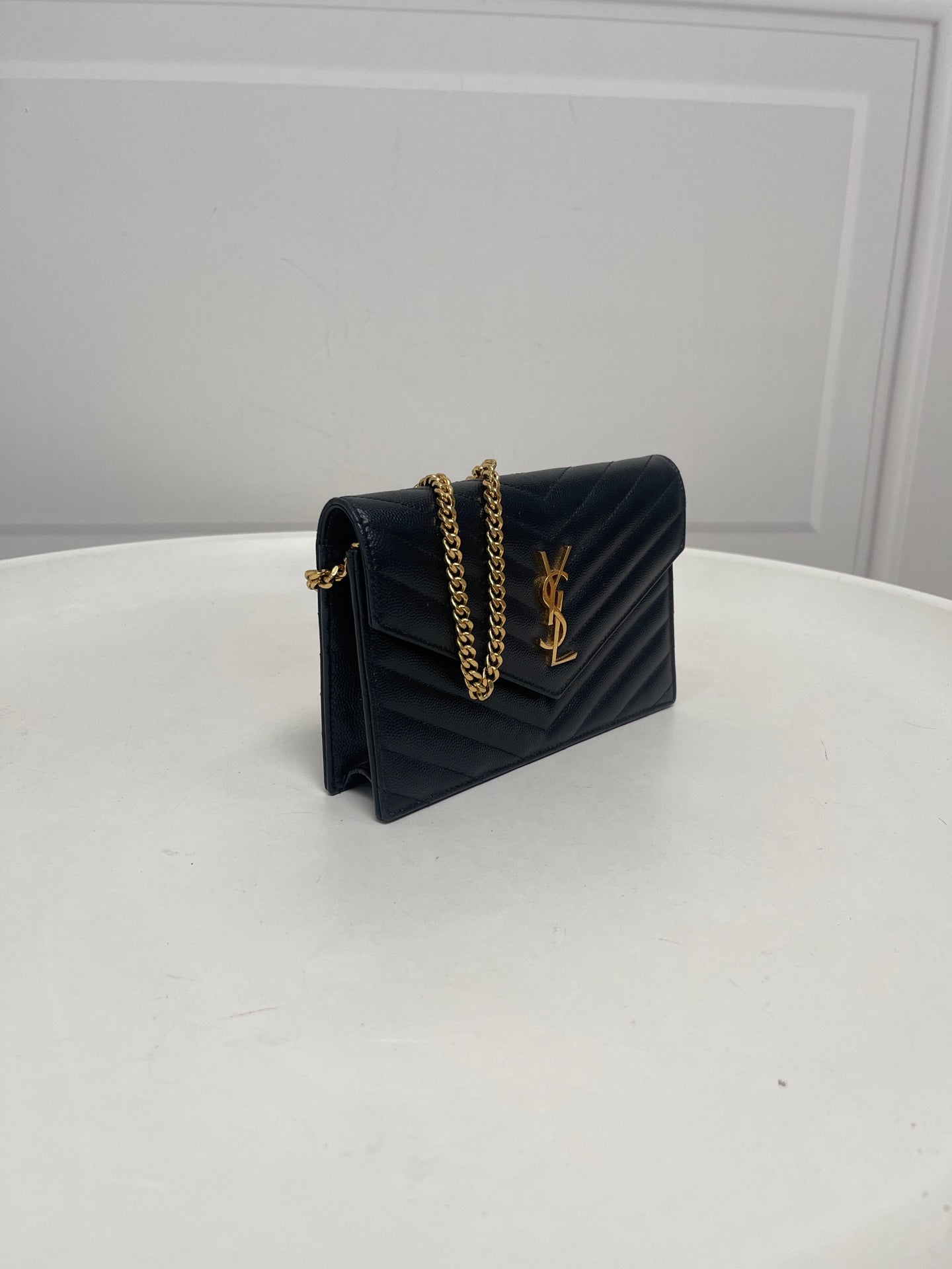 Saint Laurent - Envelope - Leather - Black - (small)