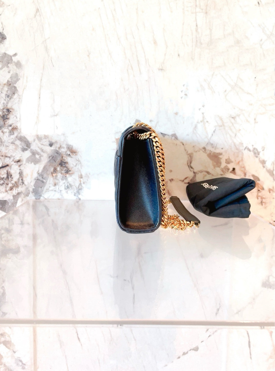 Saint Laurent - Envelope - Leather - Black - (small)