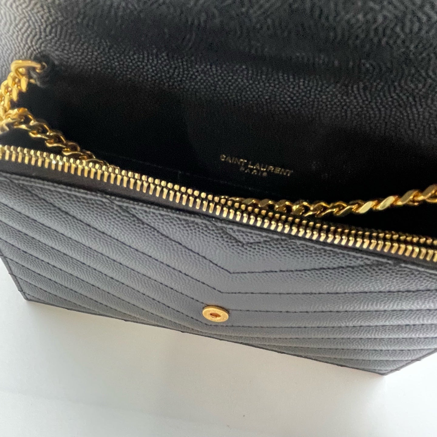Saint Laurent - Envelope - Leather - Black - (small)
