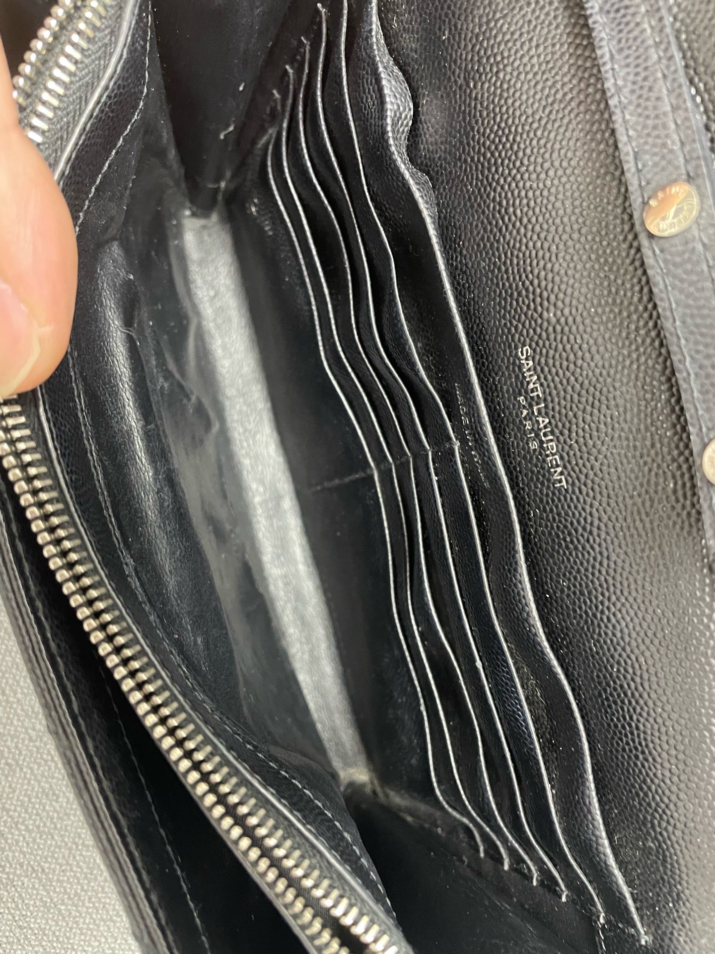 Saint Laurent - Envelope - Leather - Black - (small)