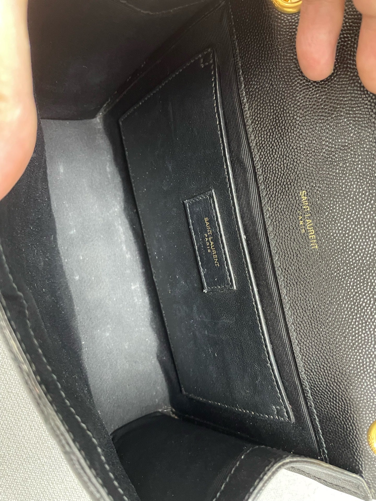 Saint Laurent - Envelope - Leather - Black - (Small)