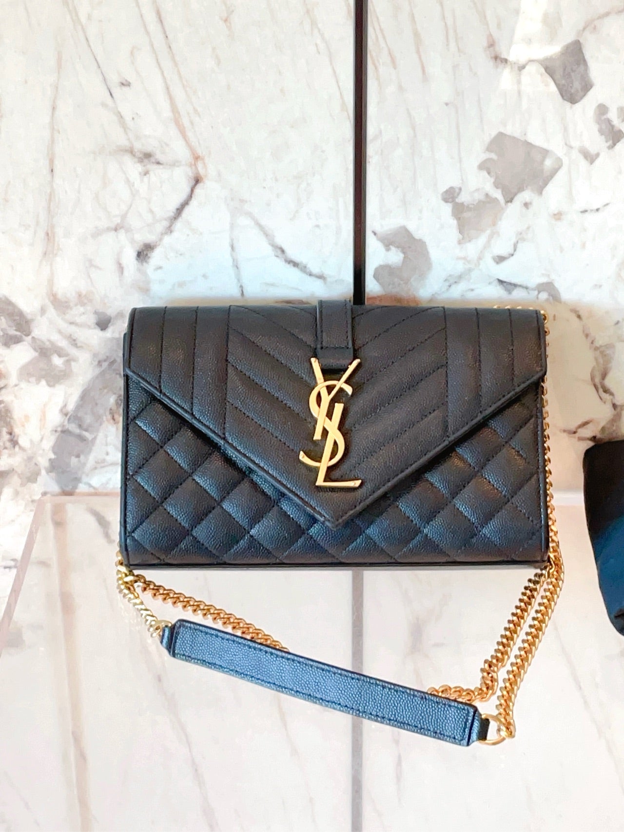Saint Laurent - Envelope - Leather - Black - (small)