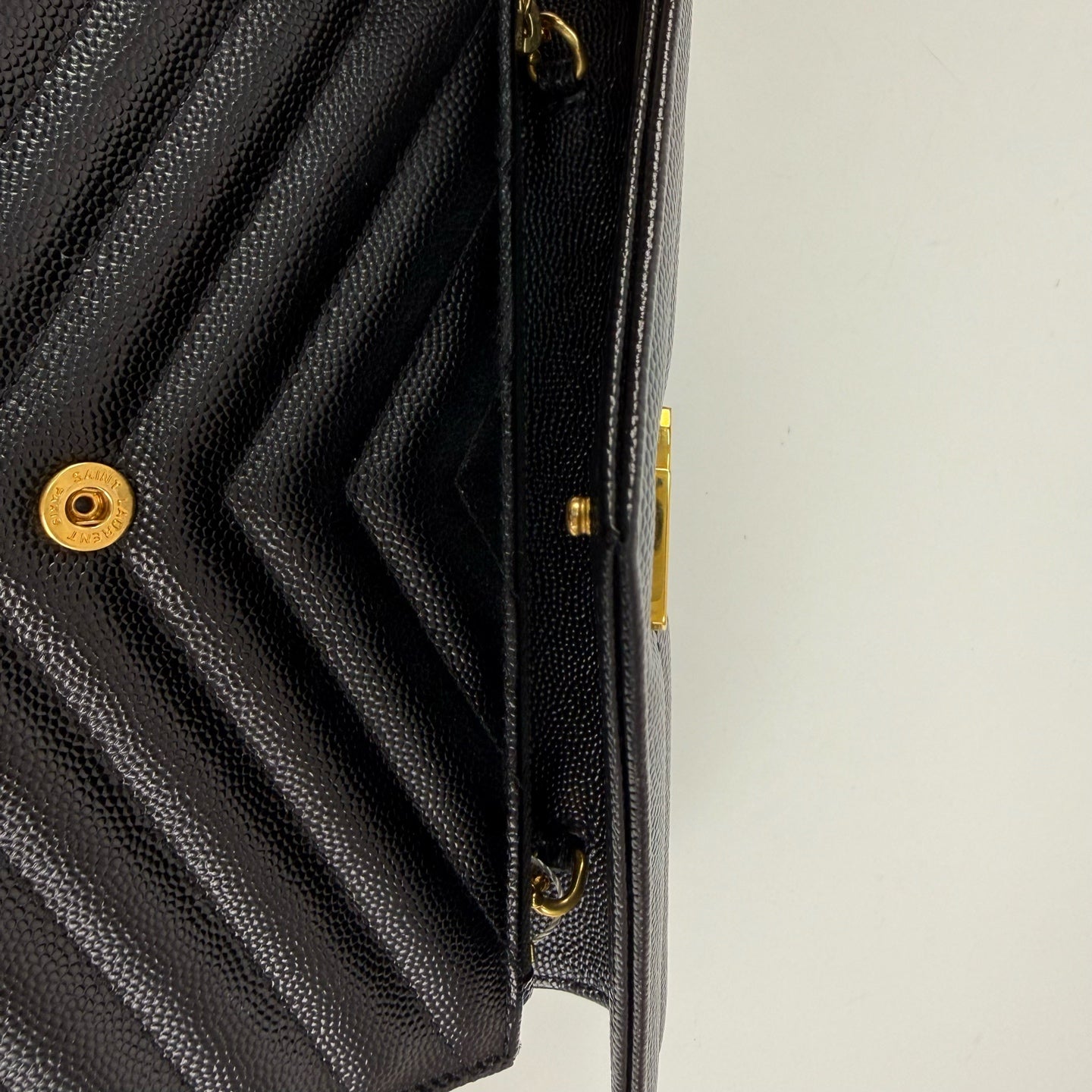 Saint Laurent - Envelope - Leather - Black - (small)