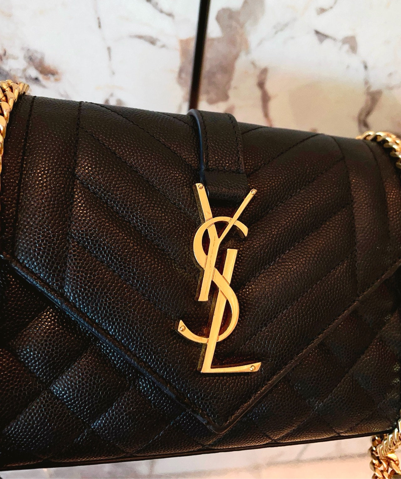 Saint Laurent - Envelope - Leather - Black - (small)