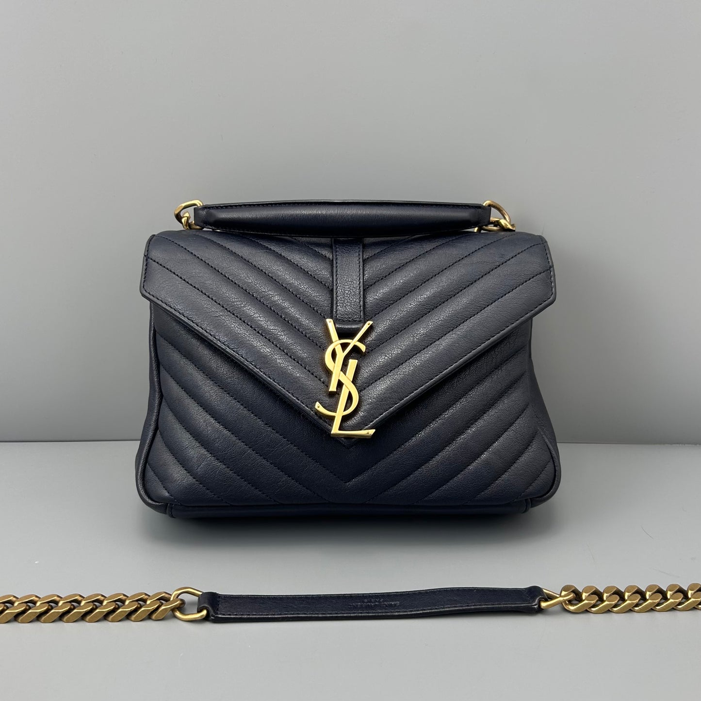 Saint Laurent - Envelope - Leather - Blue - (medium)