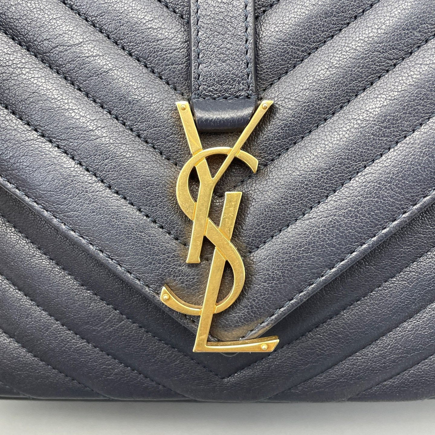 Saint Laurent - Envelope - Leather - Blue - (medium)