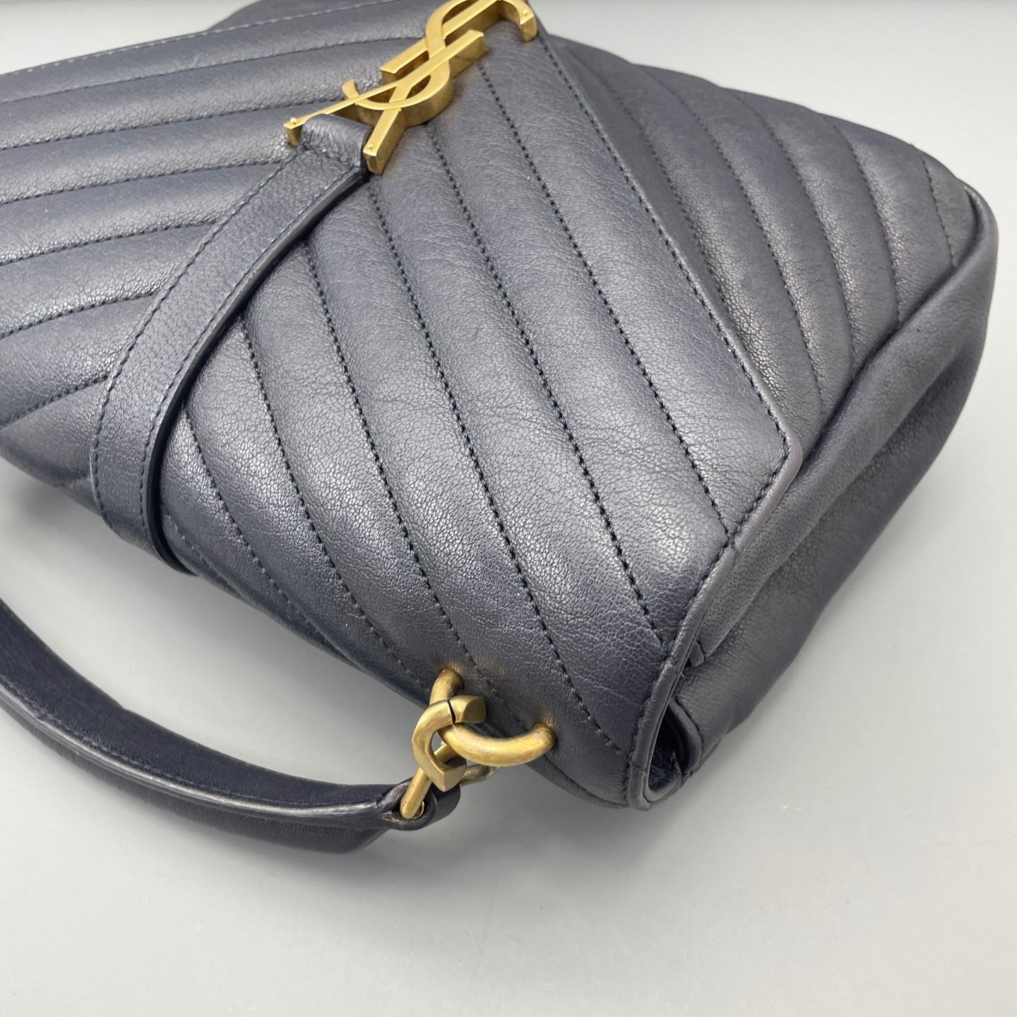 Saint Laurent - Envelope - Leather - Blue - (medium)