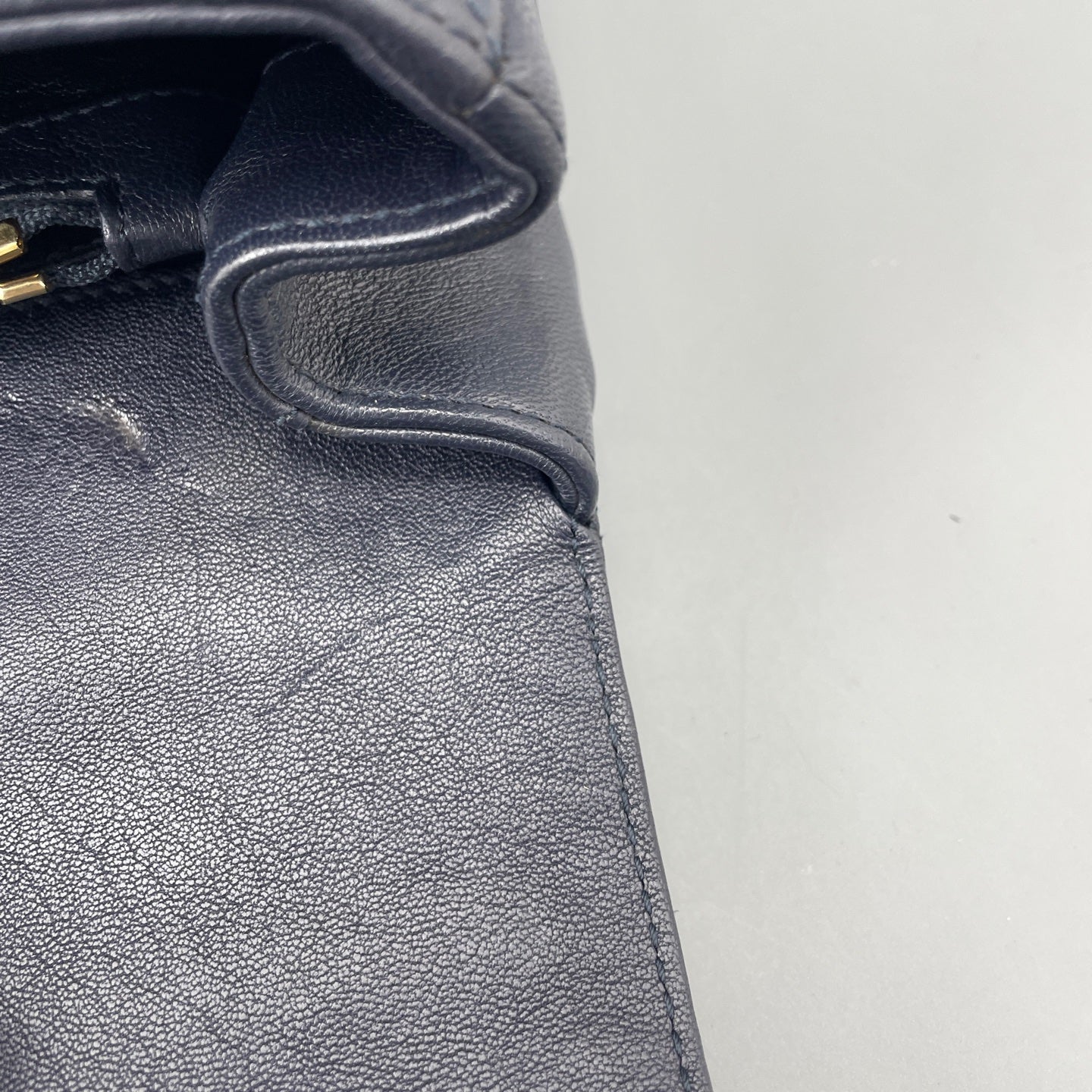 Saint Laurent - Envelope - Leather - Blue - (medium)