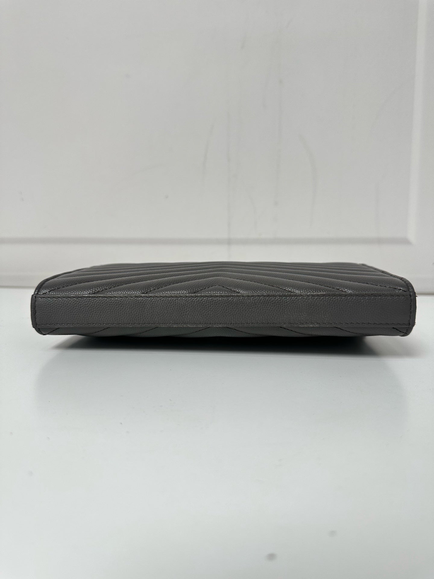 Saint Laurent - Envelope - Leather - Grey - (small)