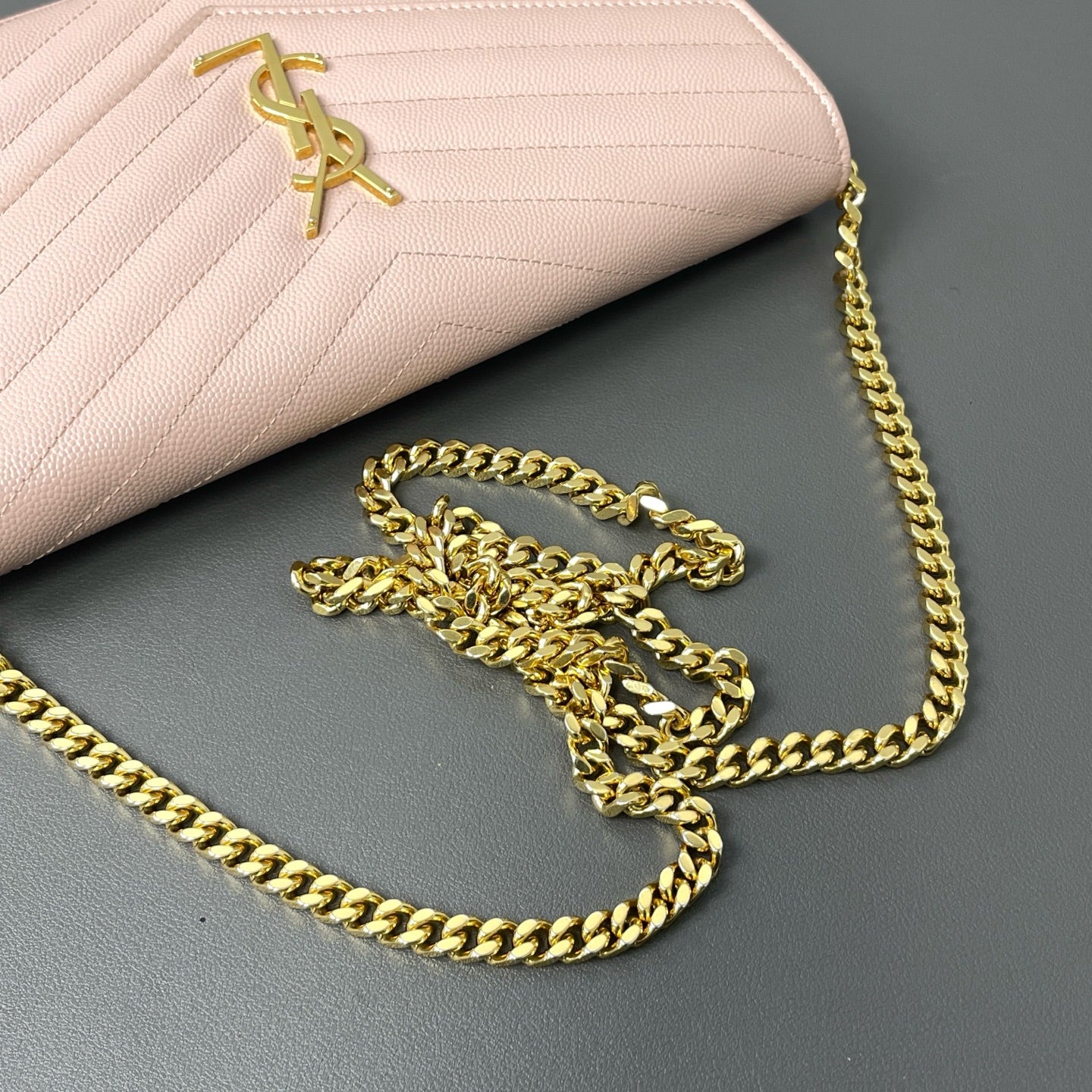Saint Laurent - Envelope - Leather - Pink - (mini)