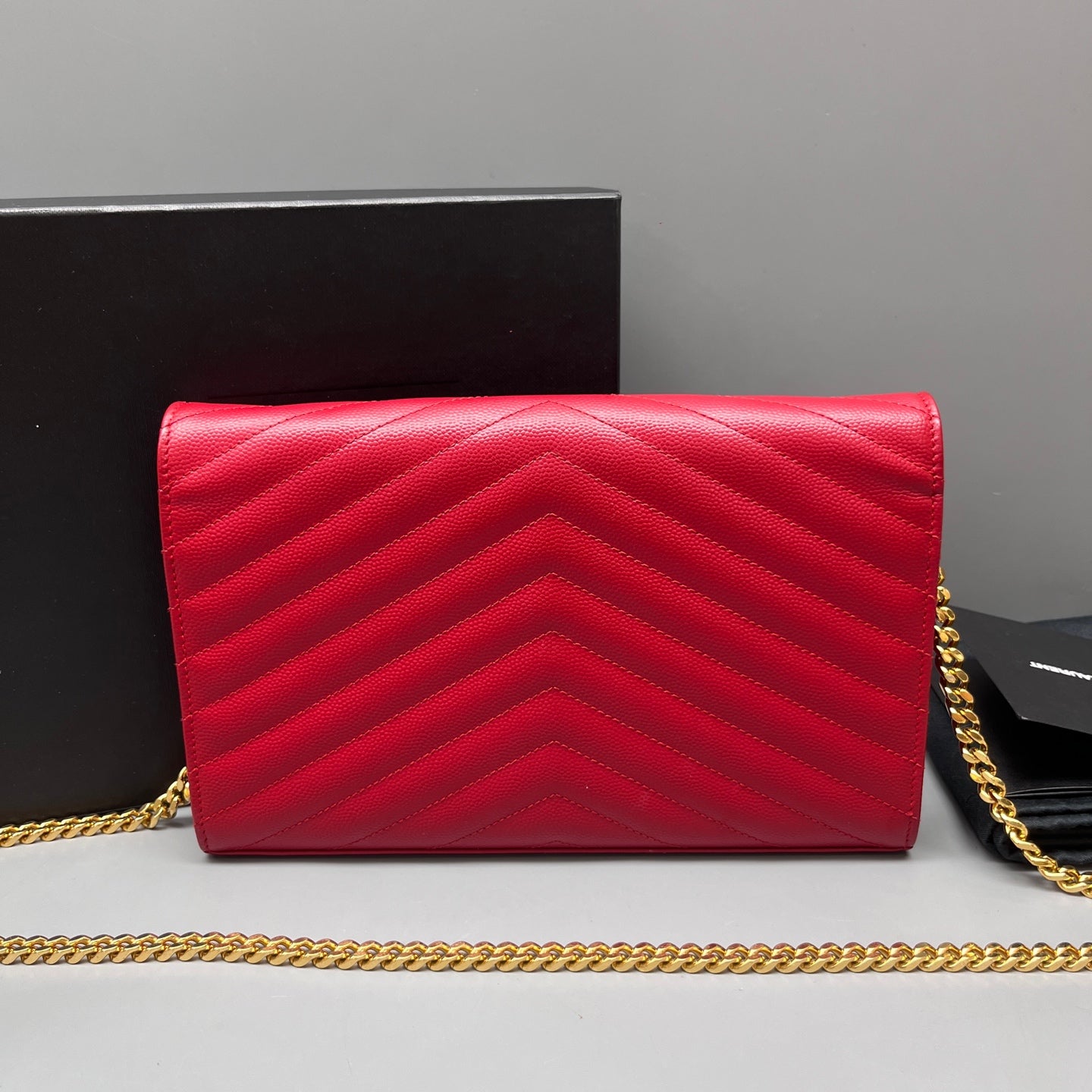 Saint Laurent - Envelope - Leather - Red - (mini)
