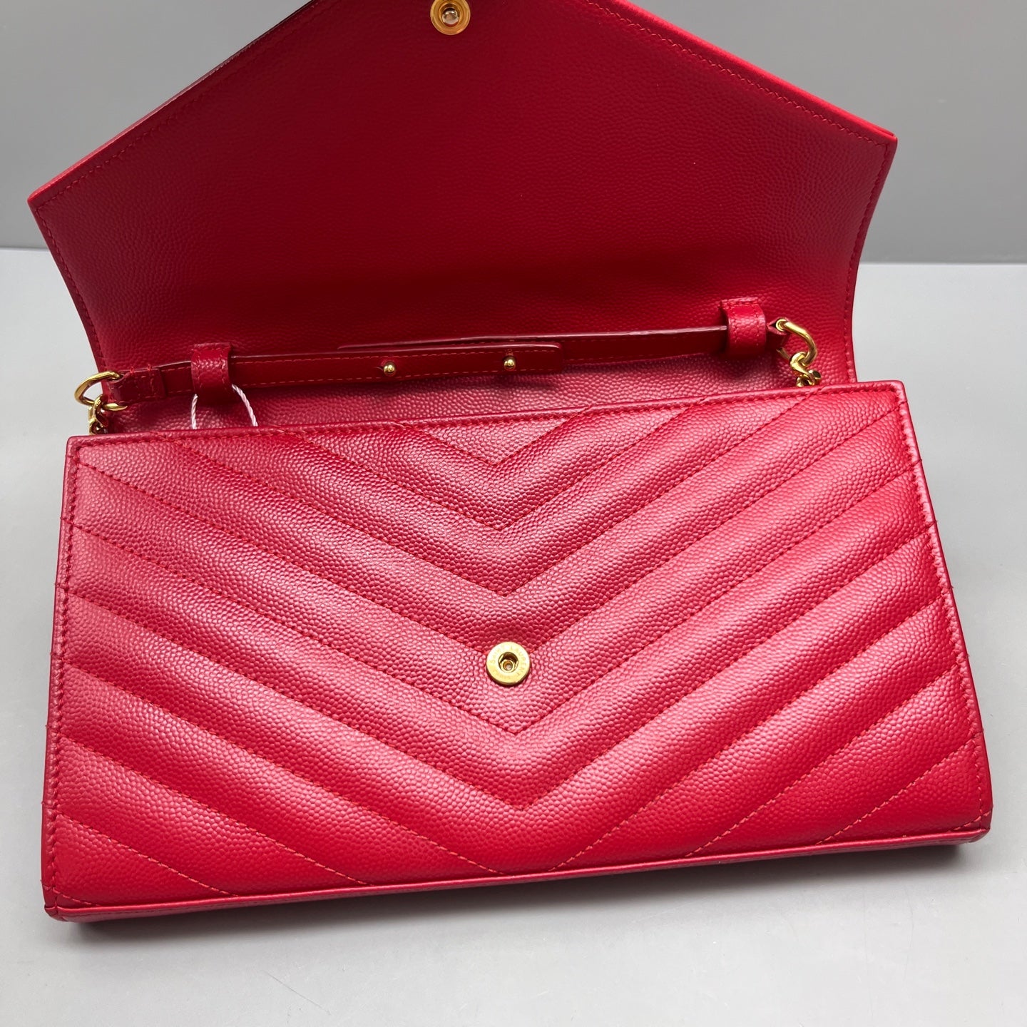 Saint Laurent - Envelope - Leather - Red - (mini)