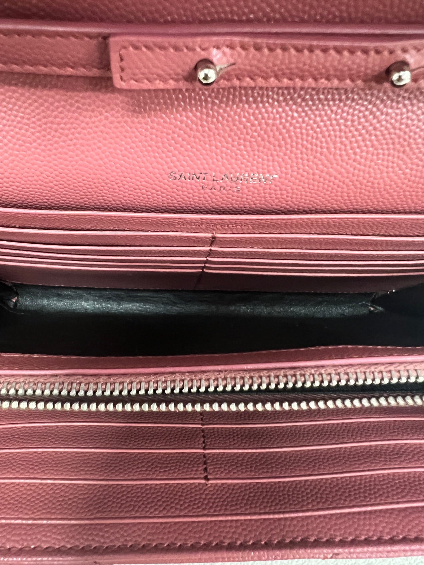 Saint Laurent - Envelope - Leather - Red - (small)