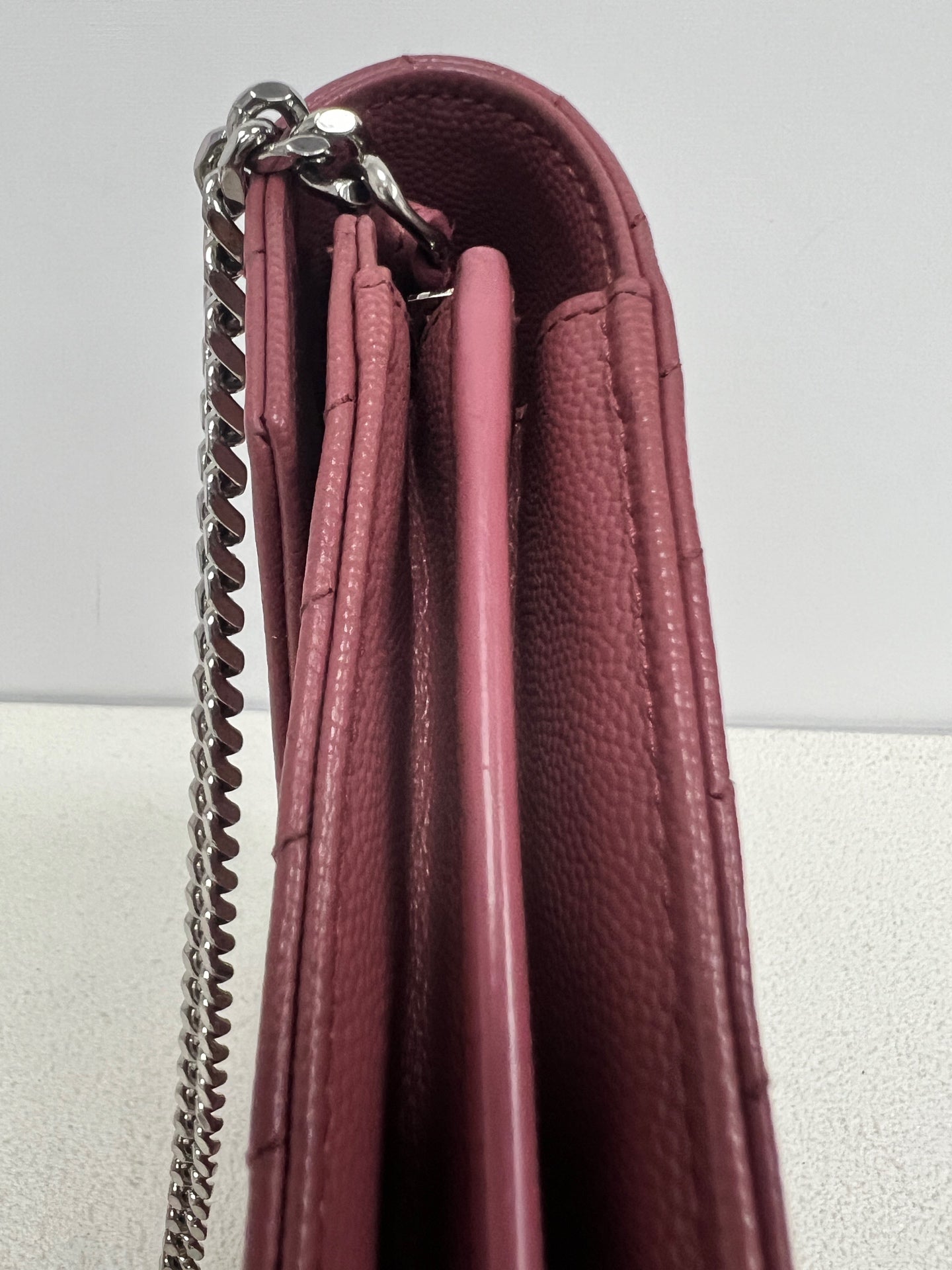 Saint Laurent - Envelope - Leather - Red - (small)