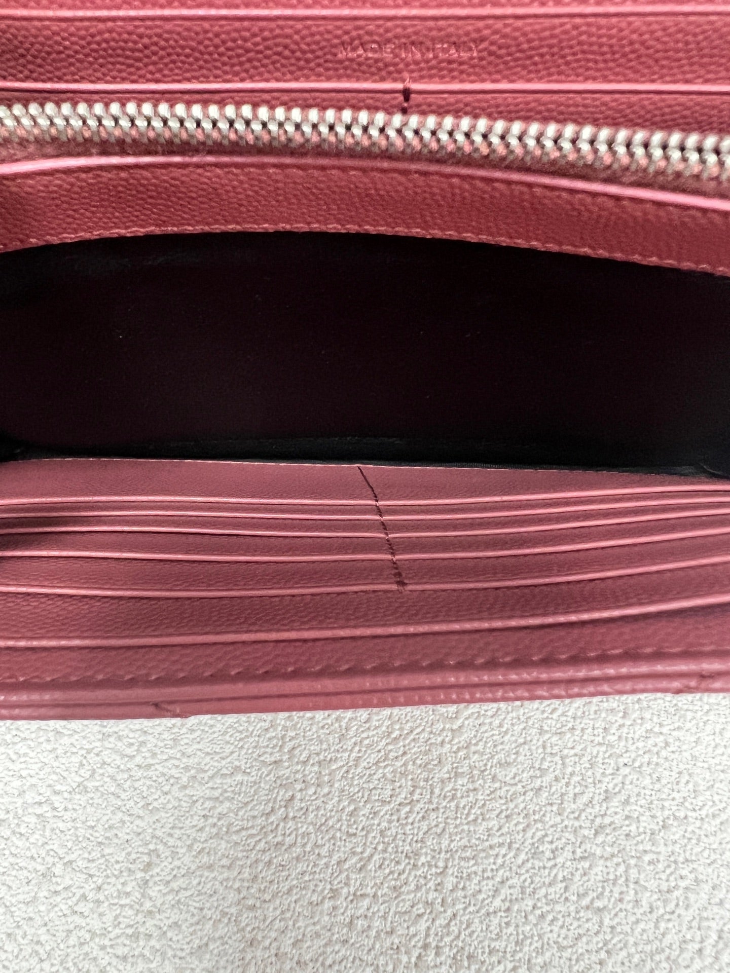 Saint Laurent - Envelope - Leather - Red - (small)