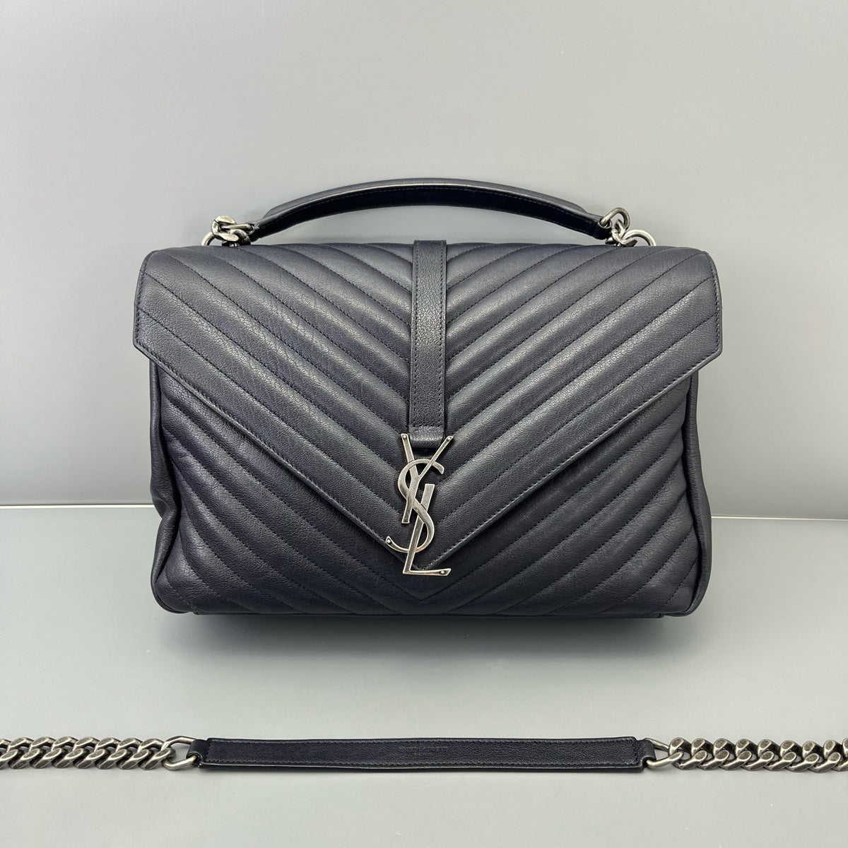 Saint Laurent - Envelope Messenger Bag - Leather - Black - (large)