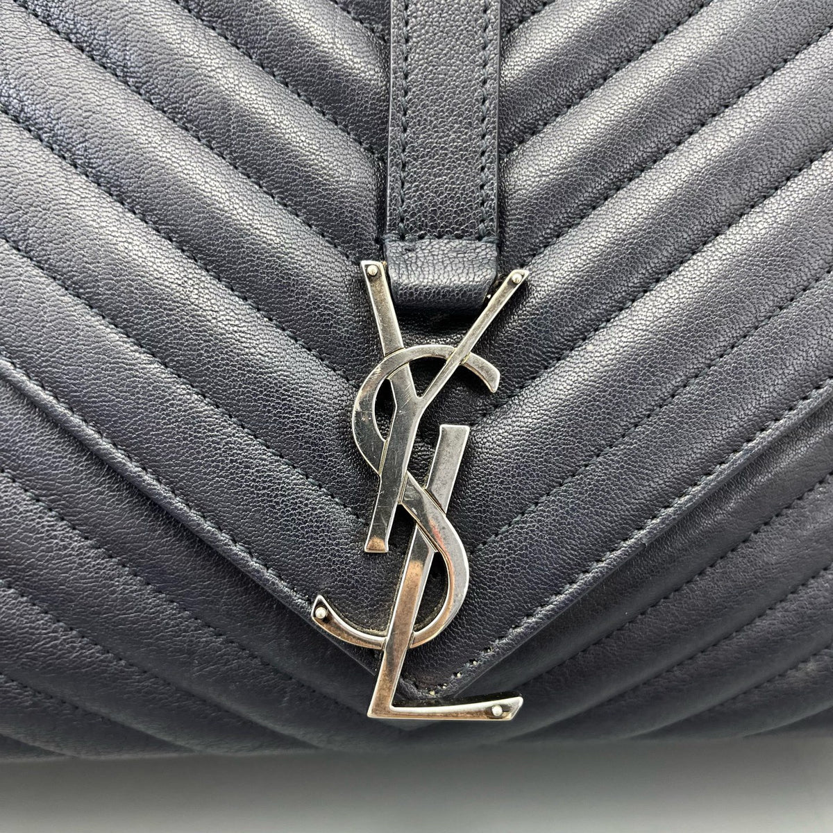 Saint Laurent - Envelope Messenger Bag - Leather - Black - (large)