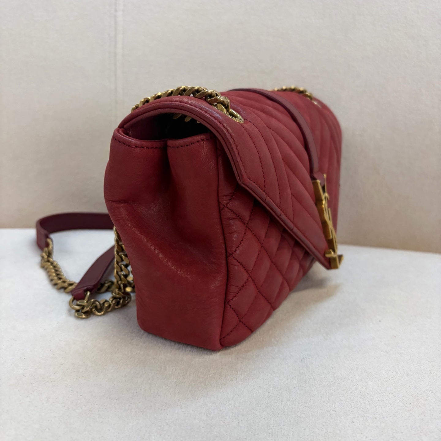 Saint Laurent - Envelope - Synthetic - Red - (medium)
