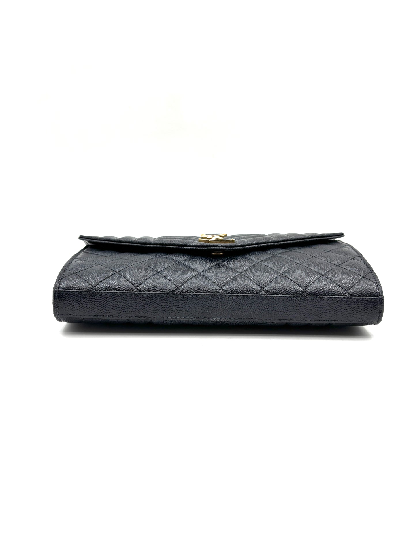 Saint Laurent - Envelope Wallet on Chain - Leather - Black