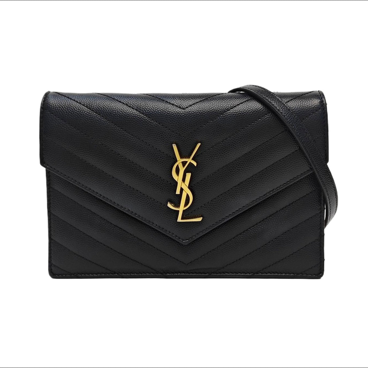 Saint Laurent - Envelope WOC - Leather - Black - (mini)