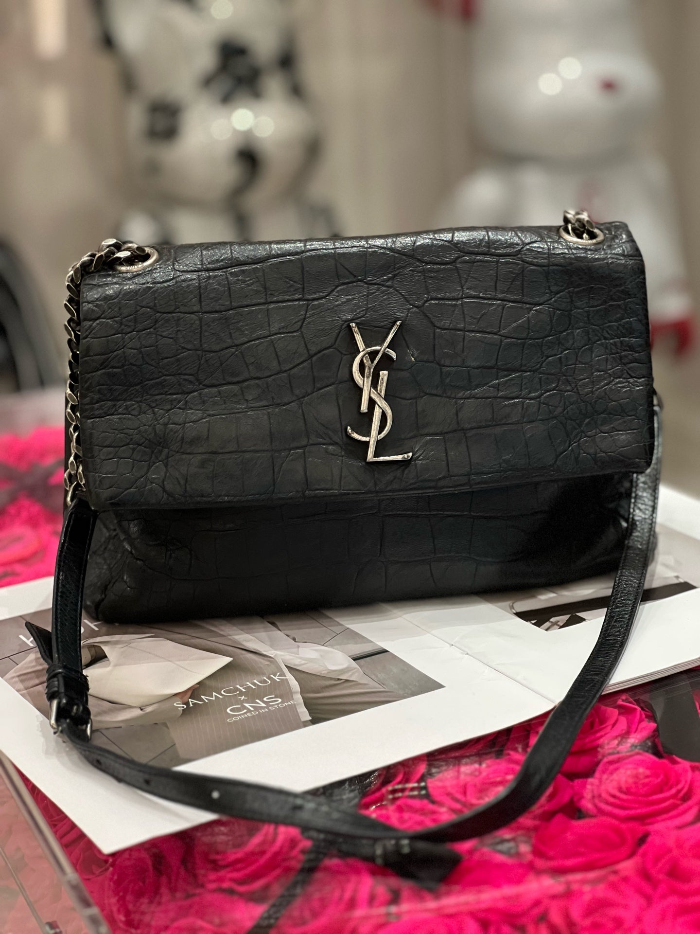 Saint Laurent - Flap Bag - Leather - Black - (medium)