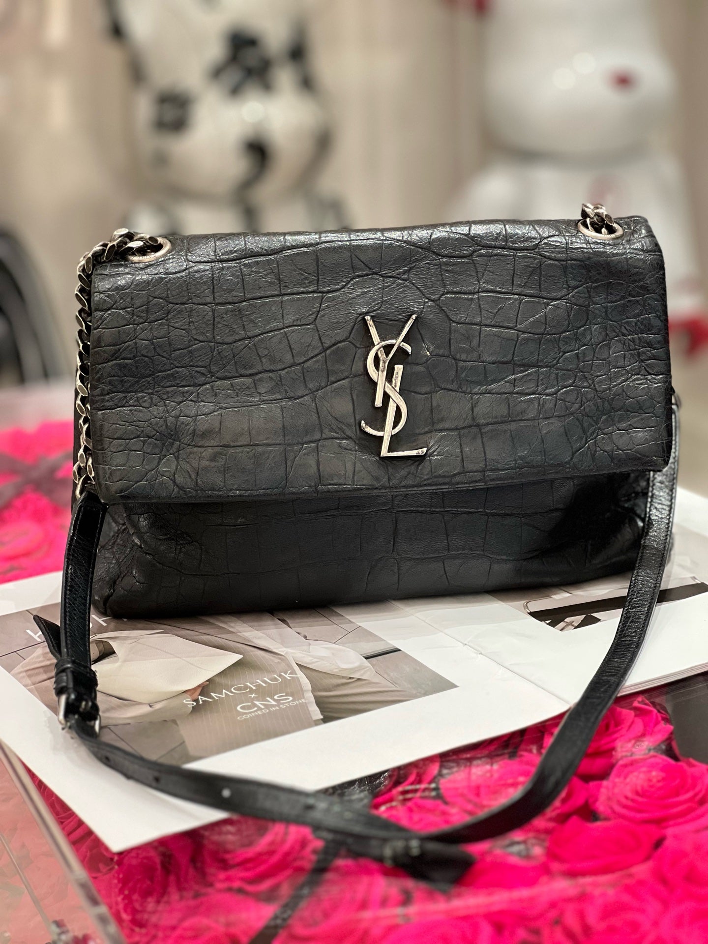 Saint Laurent - Flap Bag - Leather - Black - (medium)