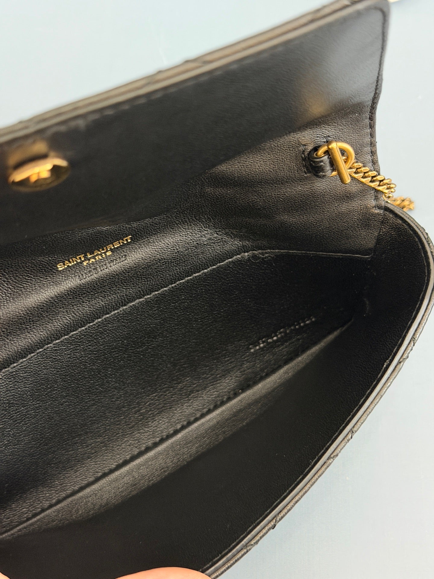 Saint Laurent - GABY - Leather - Black