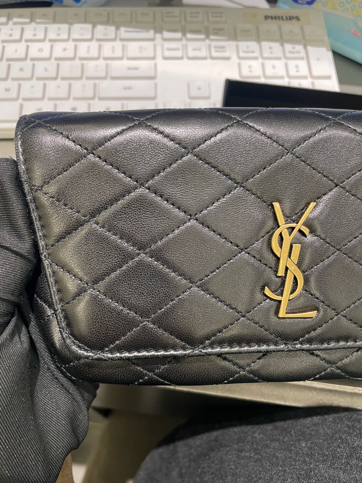 Saint Laurent - GABY - Leather - Black