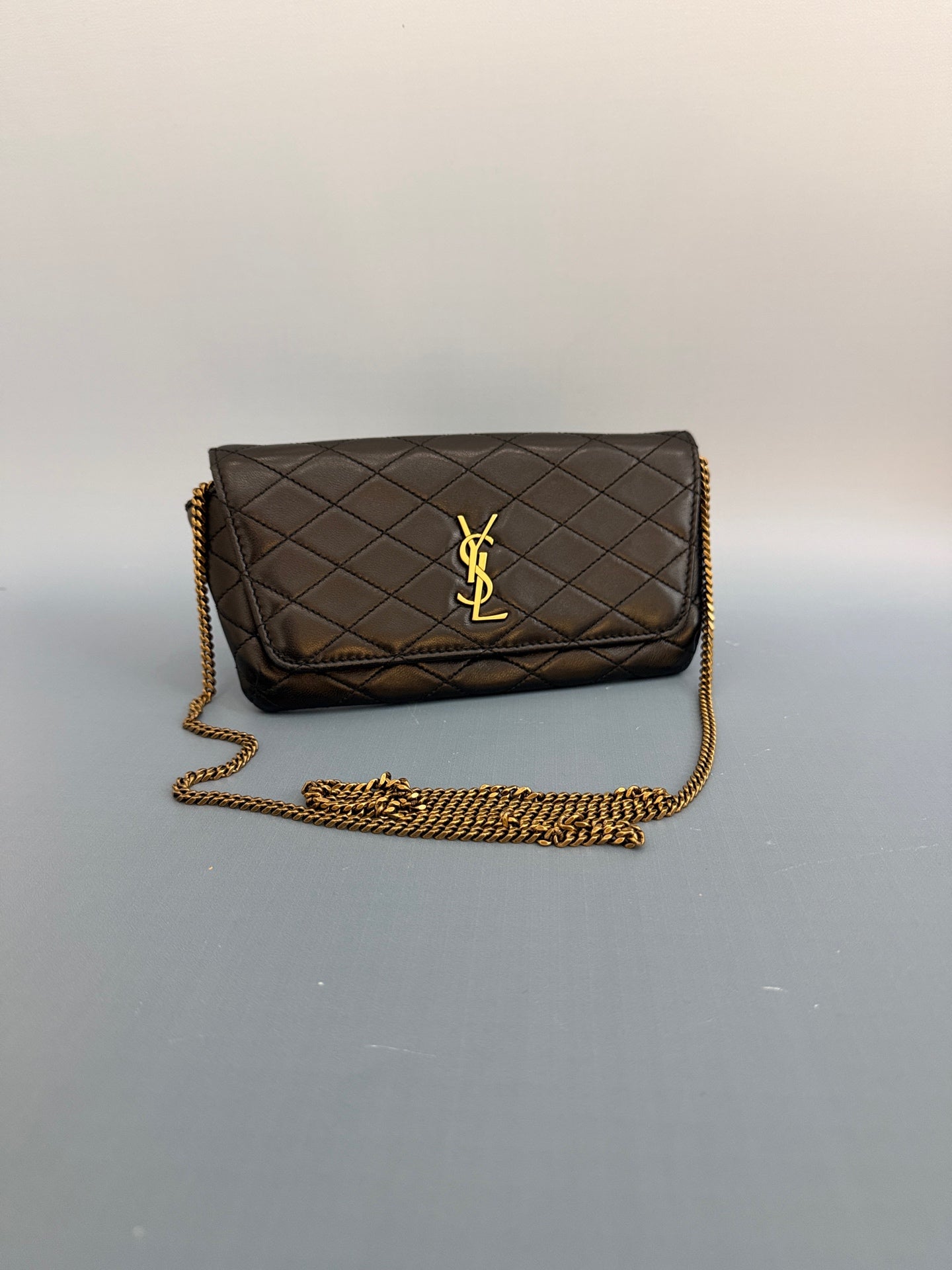Saint Laurent - GABY - Leather - Black