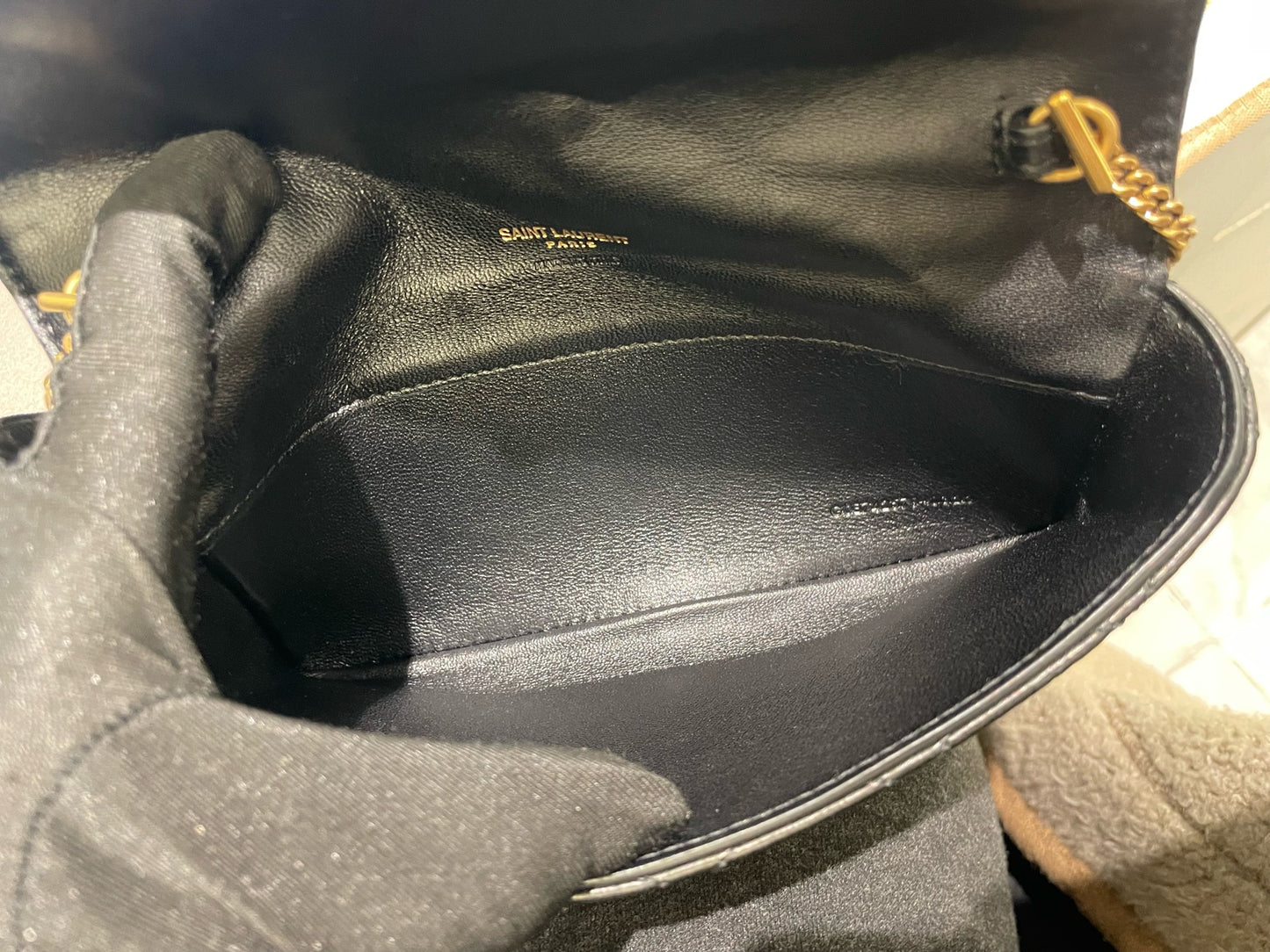 Saint Laurent - GABY - Leather - Black