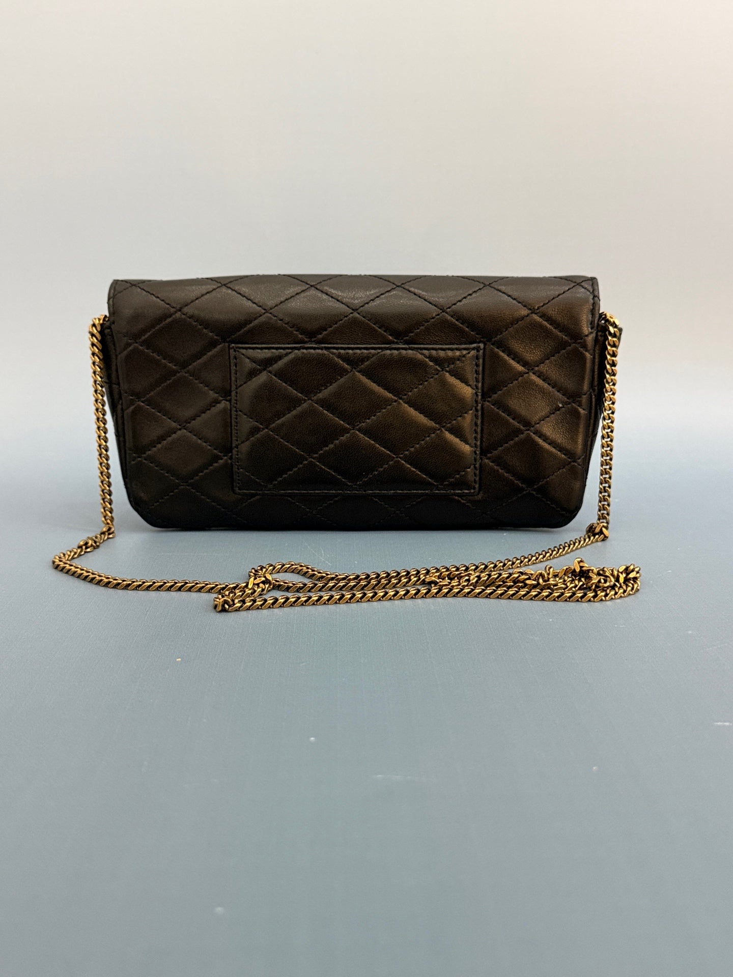 Saint Laurent - Gaby Phone Holder / Wallet on Chain - Lambskin leather - Black - (mini)