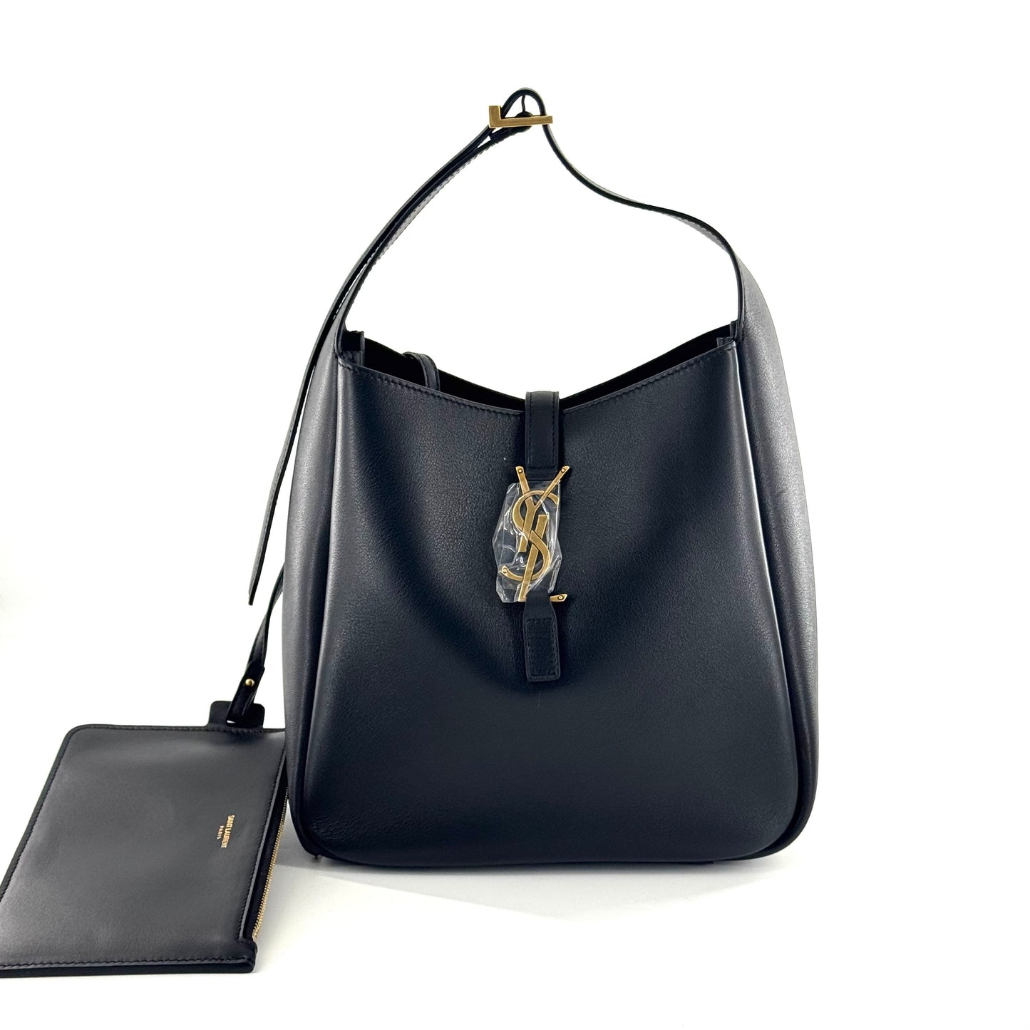 Saint Laurent - Hobo - Calfskin leather - Black - (small)