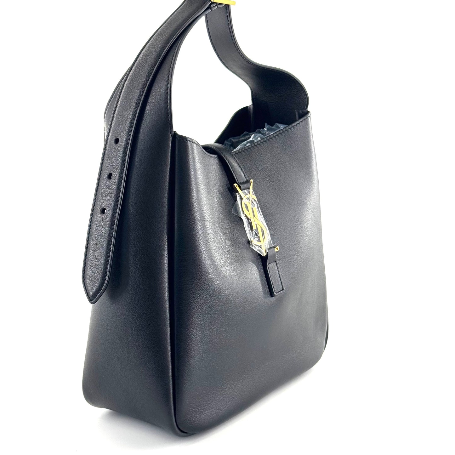 Saint Laurent - Hobo - Calfskin leather - Black - (small)