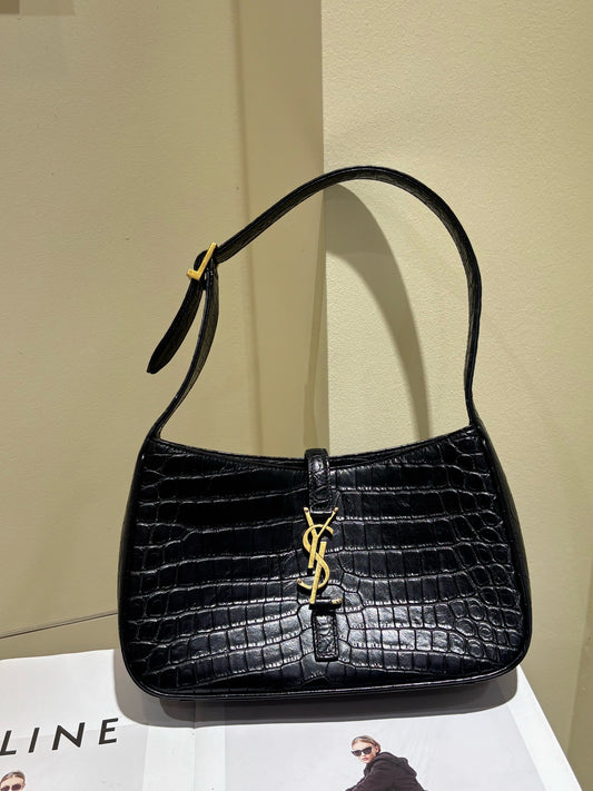 Saint Laurent - Hobo - Exotic leathers - Crocodile - Black - (Other)